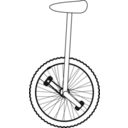 Unicycle Line Art