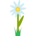 download Marguerite clipart image with 0 hue color