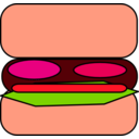 download Burger clipart image with 315 hue color