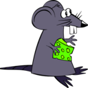 download Greedy Rat clipart image with 45 hue color