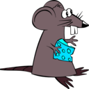 download Greedy Rat clipart image with 135 hue color