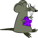 download Greedy Rat clipart image with 225 hue color