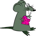 download Greedy Rat clipart image with 270 hue color