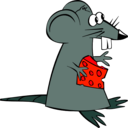 download Greedy Rat clipart image with 315 hue color