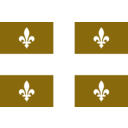 download Flag Of Quebec Canada clipart image with 180 hue color