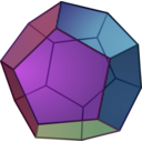 download Octahedron clipart image with 180 hue color