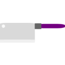 download Cleaver clipart image with 270 hue color