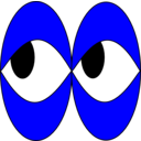 download Xeyes clipart image with 180 hue color