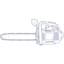 download Chain Saw clipart image with 90 hue color