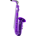 download Saxophone clipart image with 225 hue color