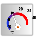 download Thermometer Circle clipart image with 0 hue color