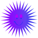 download Happy Smiley Hot Sun clipart image with 225 hue color