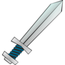 download Toy Sword clipart image with 315 hue color
