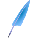 download Used Quill clipart image with 180 hue color