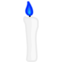 download Candle clipart image with 180 hue color