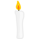 download Candle clipart image with 0 hue color