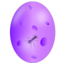 download Ant In Amber clipart image with 225 hue color