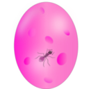 download Ant In Amber clipart image with 270 hue color