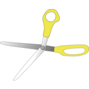 download Scissors Wide Open clipart image with 45 hue color