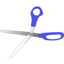 download Scissors Wide Open clipart image with 225 hue color