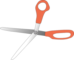 Scissors Wide Open