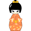 download Kokeshi Japanese clipart image with 45 hue color
