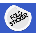 download Fold Sticker clipart image with 225 hue color