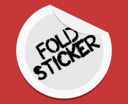 Fold Sticker