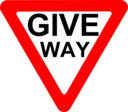 Roadsign Give Way