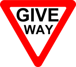 Roadsign Give Way