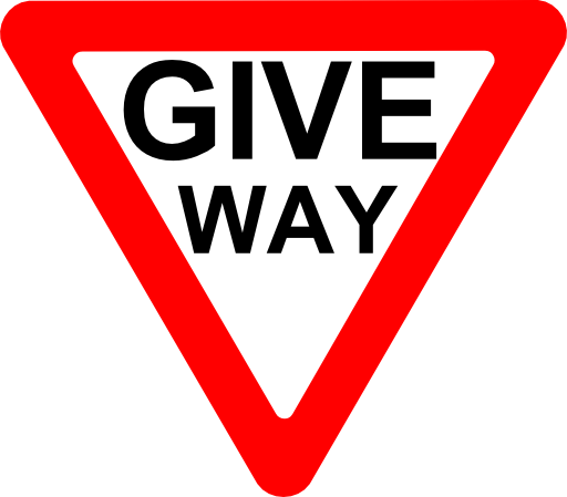 Roadsign Give Way