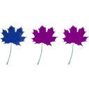 download Maple Leaf clipart image with 180 hue color