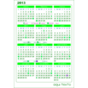 download Calendario 2013 Calendar V 1 clipart image with 90 hue color