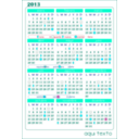 download Calendario 2013 Calendar V 1 clipart image with 135 hue color