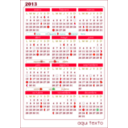 download Calendario 2013 Calendar V 1 clipart image with 315 hue color