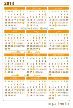 Calendario 2013 Calendar V 1