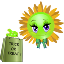 download Trick Or Treat Smiley Emoticon clipart image with 45 hue color