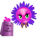 download Trick Or Treat Smiley Emoticon clipart image with 270 hue color