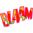 download Blaam clipart image with 90 hue color