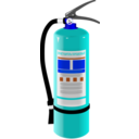 download Fire Extinguisher clipart image with 180 hue color
