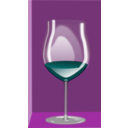 download Copa De Vino clipart image with 180 hue color