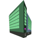 download Commercial Building clipart image with 270 hue color