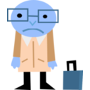 download Sadman clipart image with 180 hue color