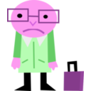 download Sadman clipart image with 270 hue color