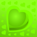 download Heart clipart image with 90 hue color