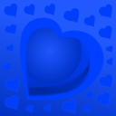 download Heart clipart image with 225 hue color