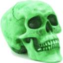 download Skull clipart image with 90 hue color