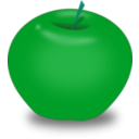 download Red Apple clipart image with 135 hue color