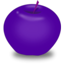 download Red Apple clipart image with 270 hue color