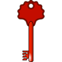 download Key clipart image with 315 hue color